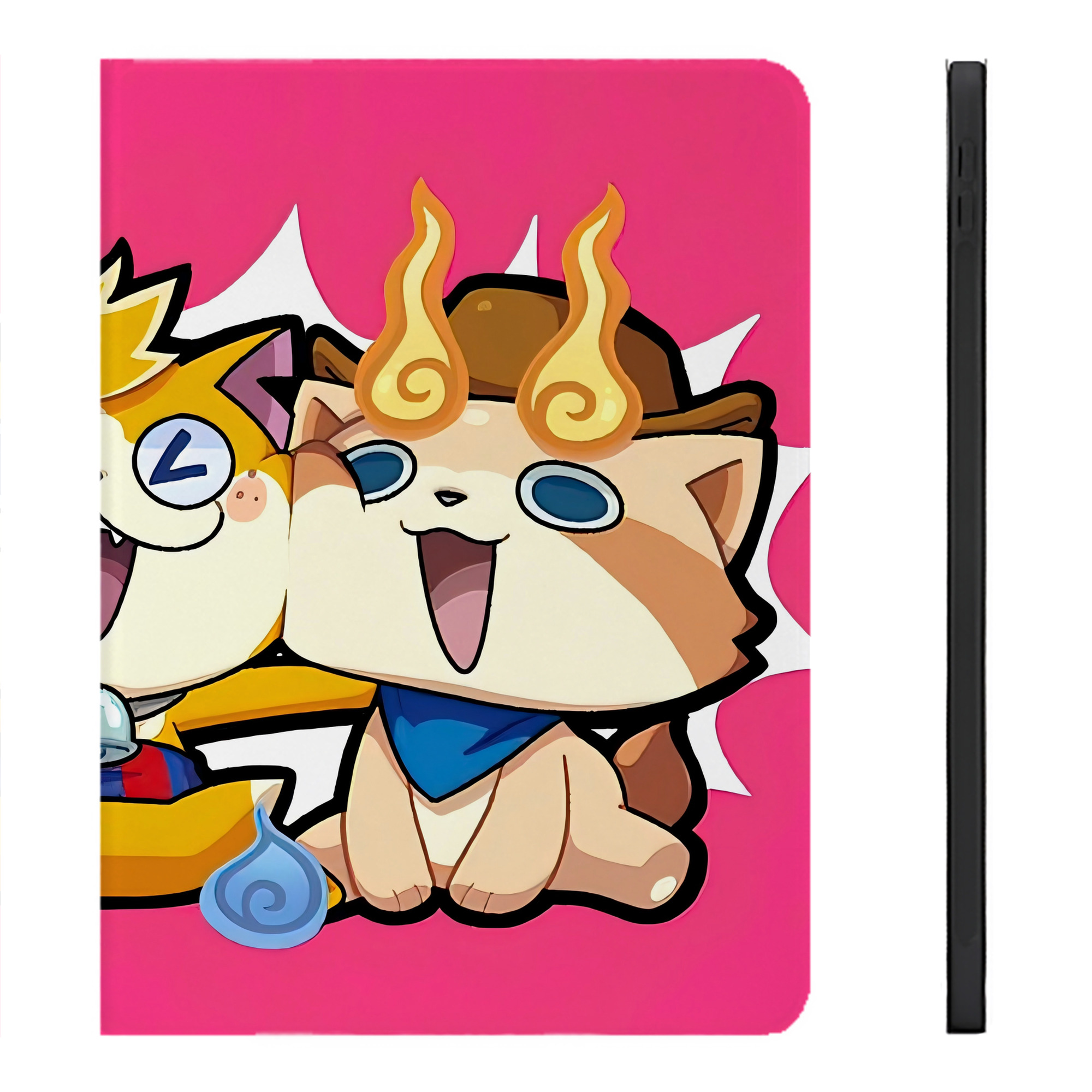 （画像用） 妖怪ウォッチ Yo-kai Watch IPadケース ペンホルダー付き ブックスタイルデザイン